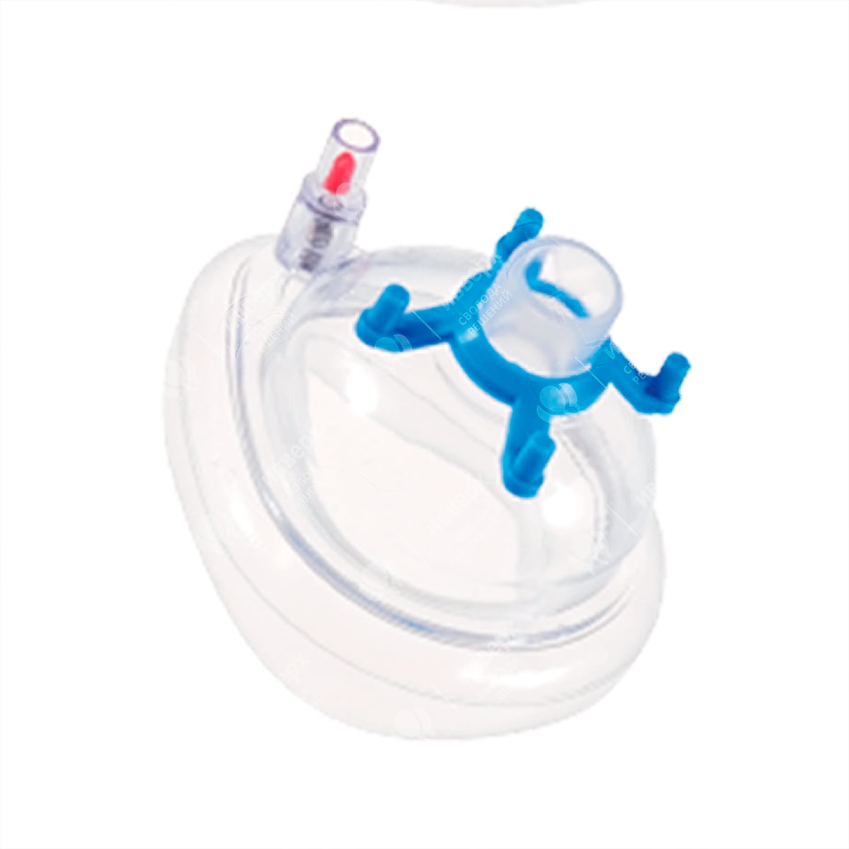 Маска анестезиологическая с надувной манжетой, клапаном поддува и крепежным кольцом, размер 1